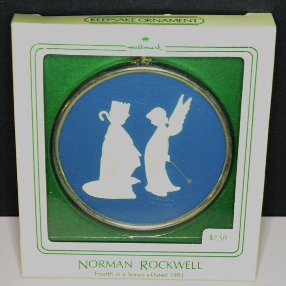 Norman Rockwell Cameo Ornaments Set Of 5 Holiday Decor Christmas Tree - Picture 4 of 11